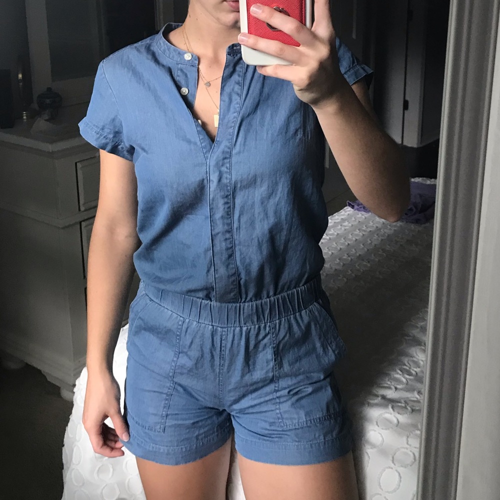 J. Crew Denim Romper